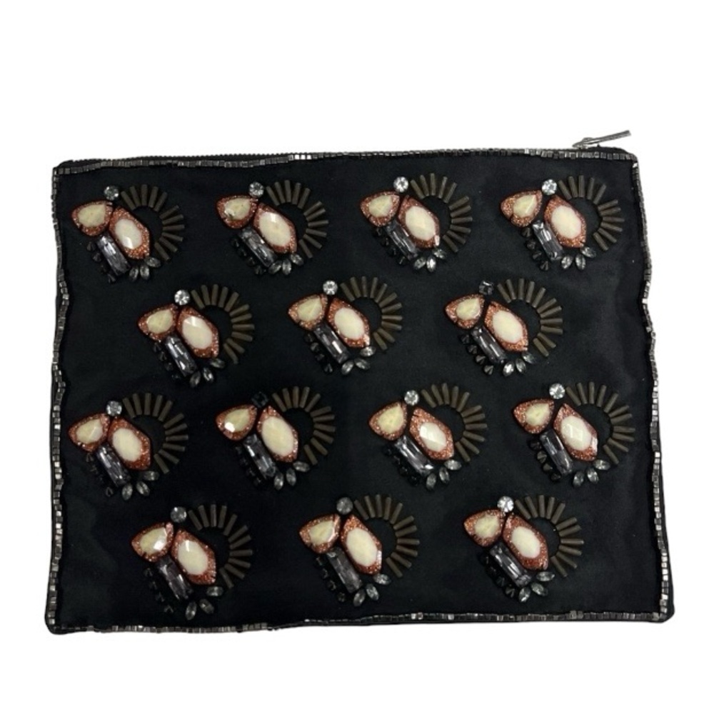 BCBG MAXAZRIA Women’s Envelope Beaded Clutch NWOT Flawed